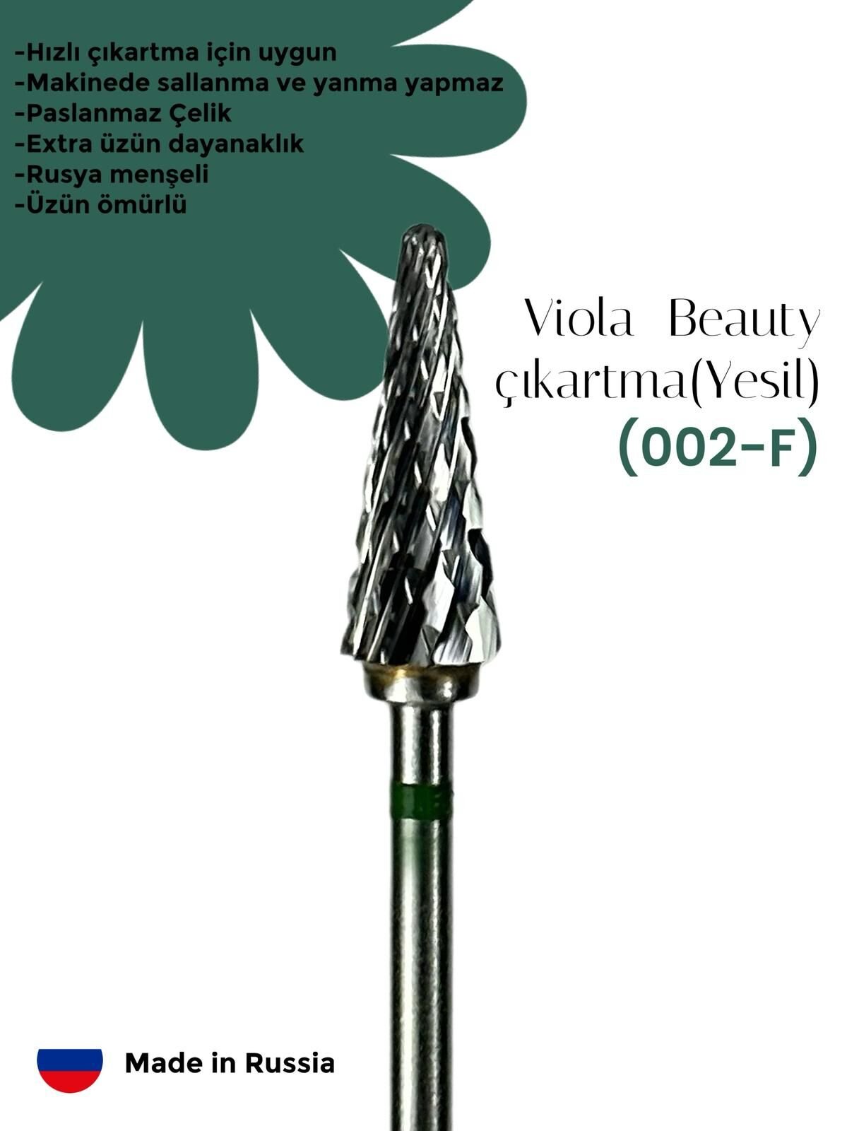 VIOLA ÇIKARTMA YEŞİL FREZE (002-F)