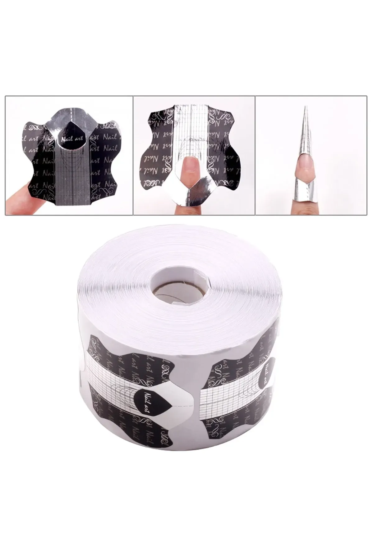 Siyah Protez Tırnak Şablonu