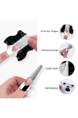 Siyah Protez Tırnak Şablonu