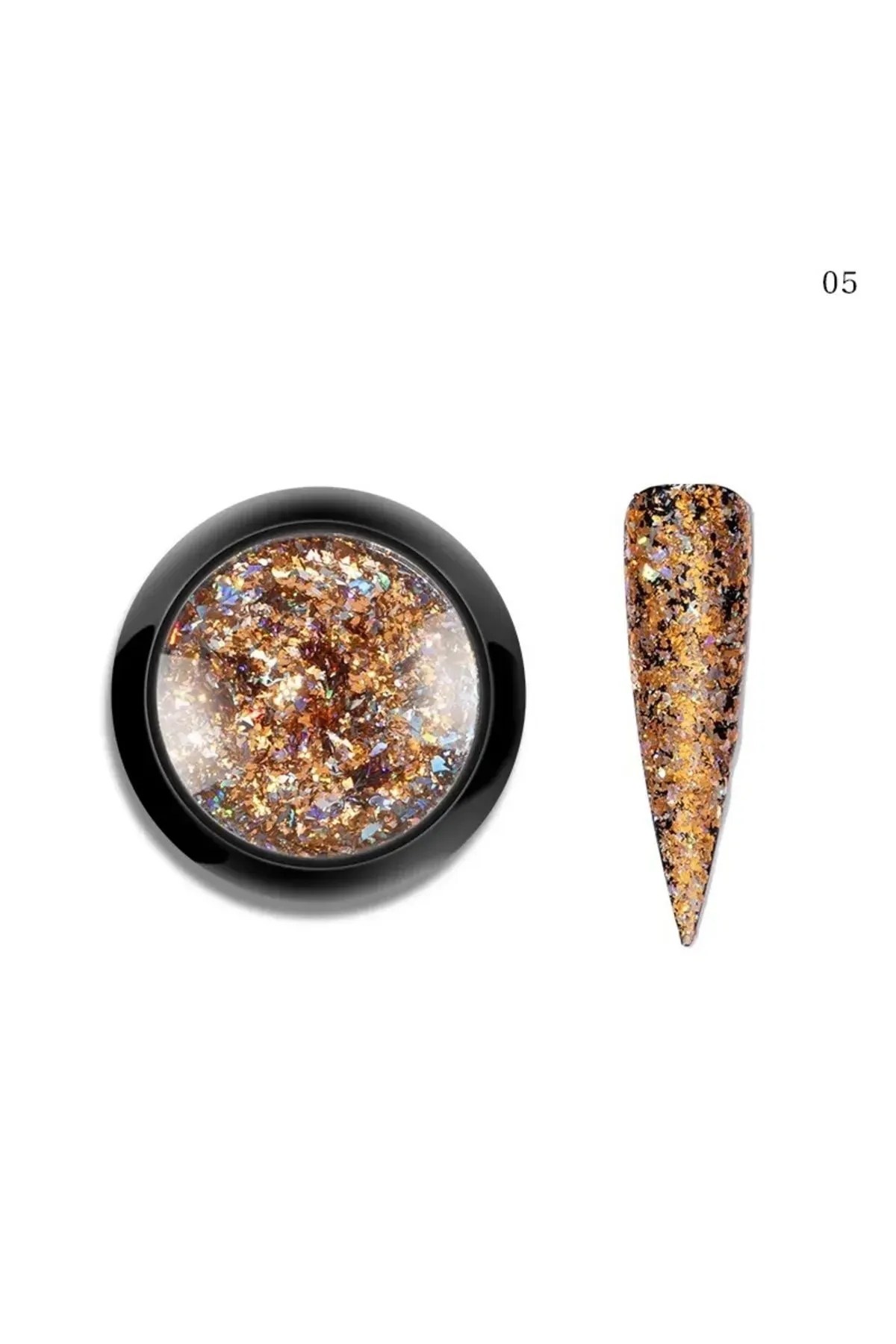 Holografik Lazer Glitter Tırnak Tozu #005 -(Alüminyum Folyo Tırnak Tozu)