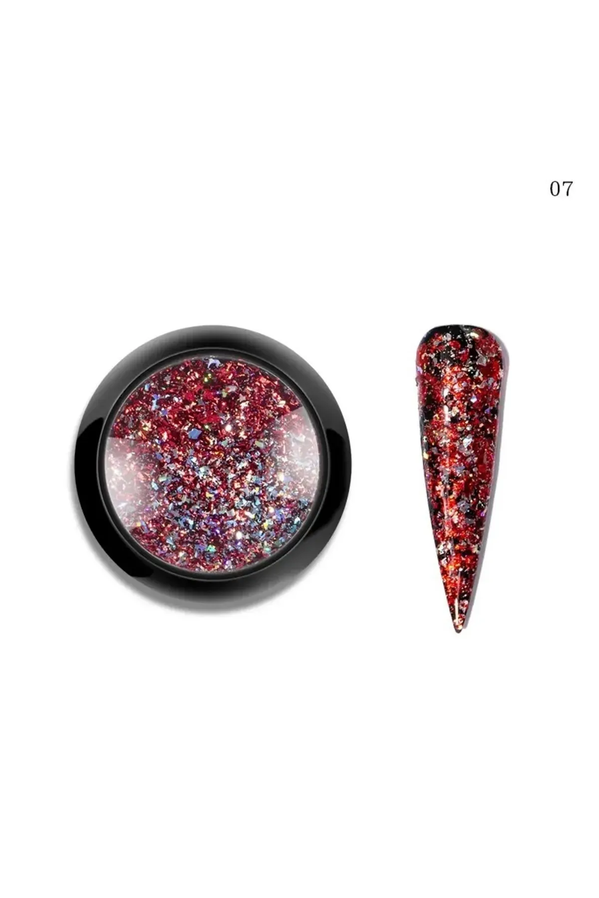 Holografik Lazer Glitter Tırnak Tozu #007 -(Alüminyum Folyo Tırnak Tozu)