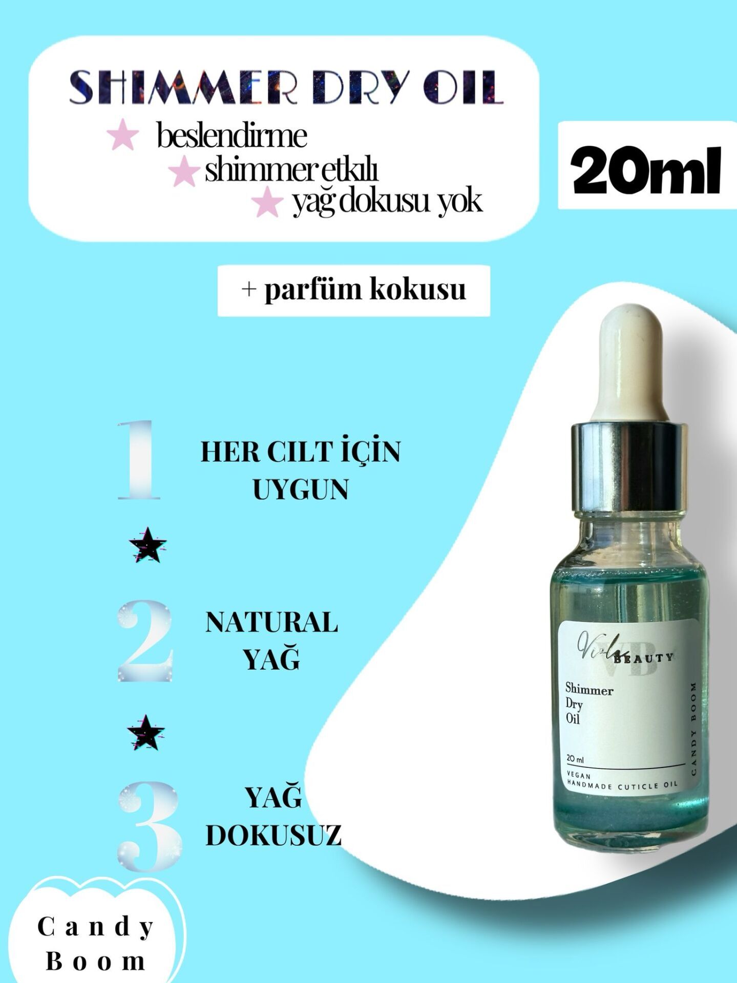 KURU YAĞ #CANDY BOOM 20ML-SHIMMER DRY OIL