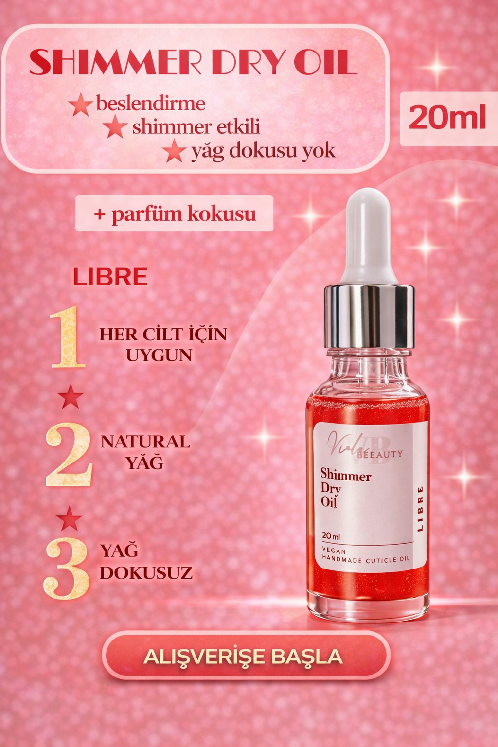 KURU YAĞ #LIBRE 20ML-SHIMMER DRY OIL