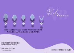 VIOLA ÜST FORMU FRENCH NAIL MASKS