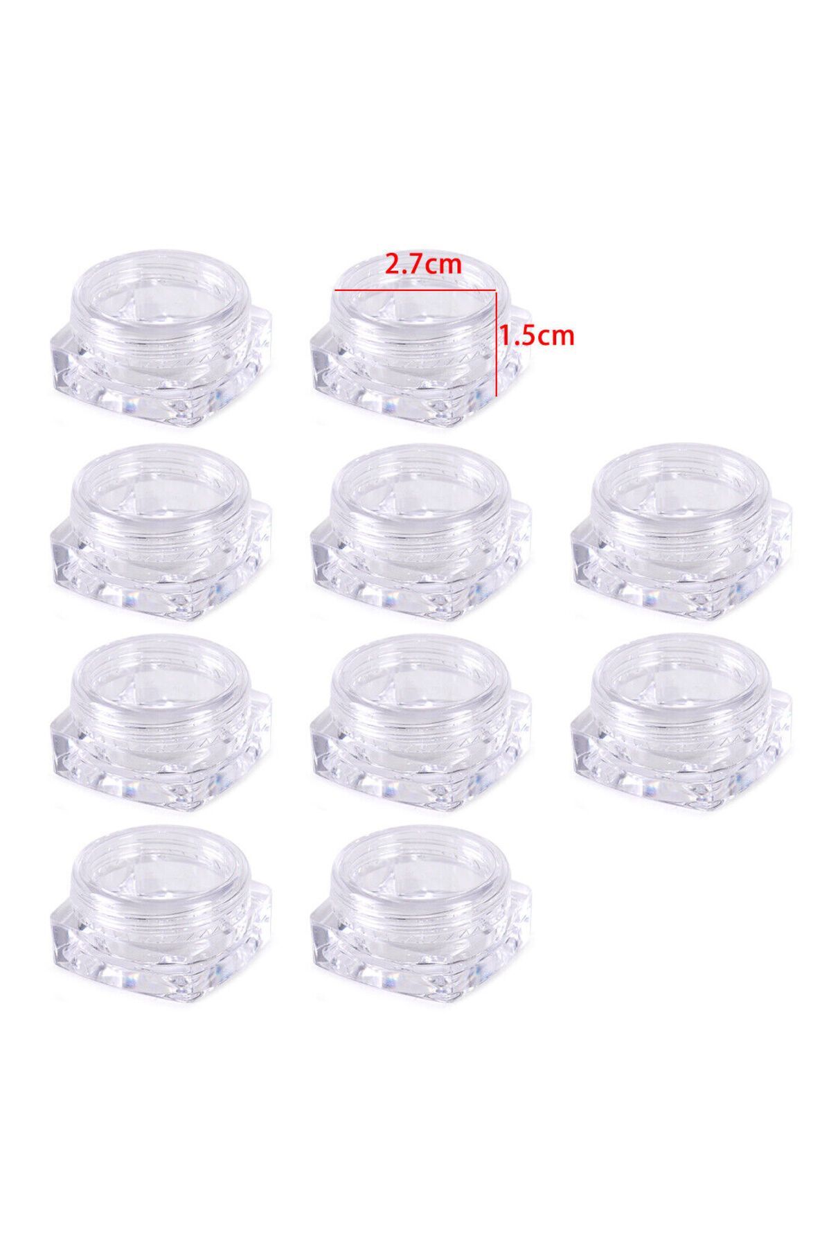 20 Adet/takım Şeffaf Plastik Takı Boncuk Saklama Kutusu