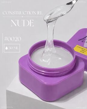 Constructıon Nude #0020 - Orta Akışkan Builder jel(Şefaf)