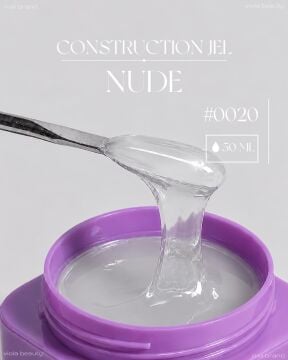 Constructıon Nude #0020 - Orta Akışkan Builder jel(Şefaf)