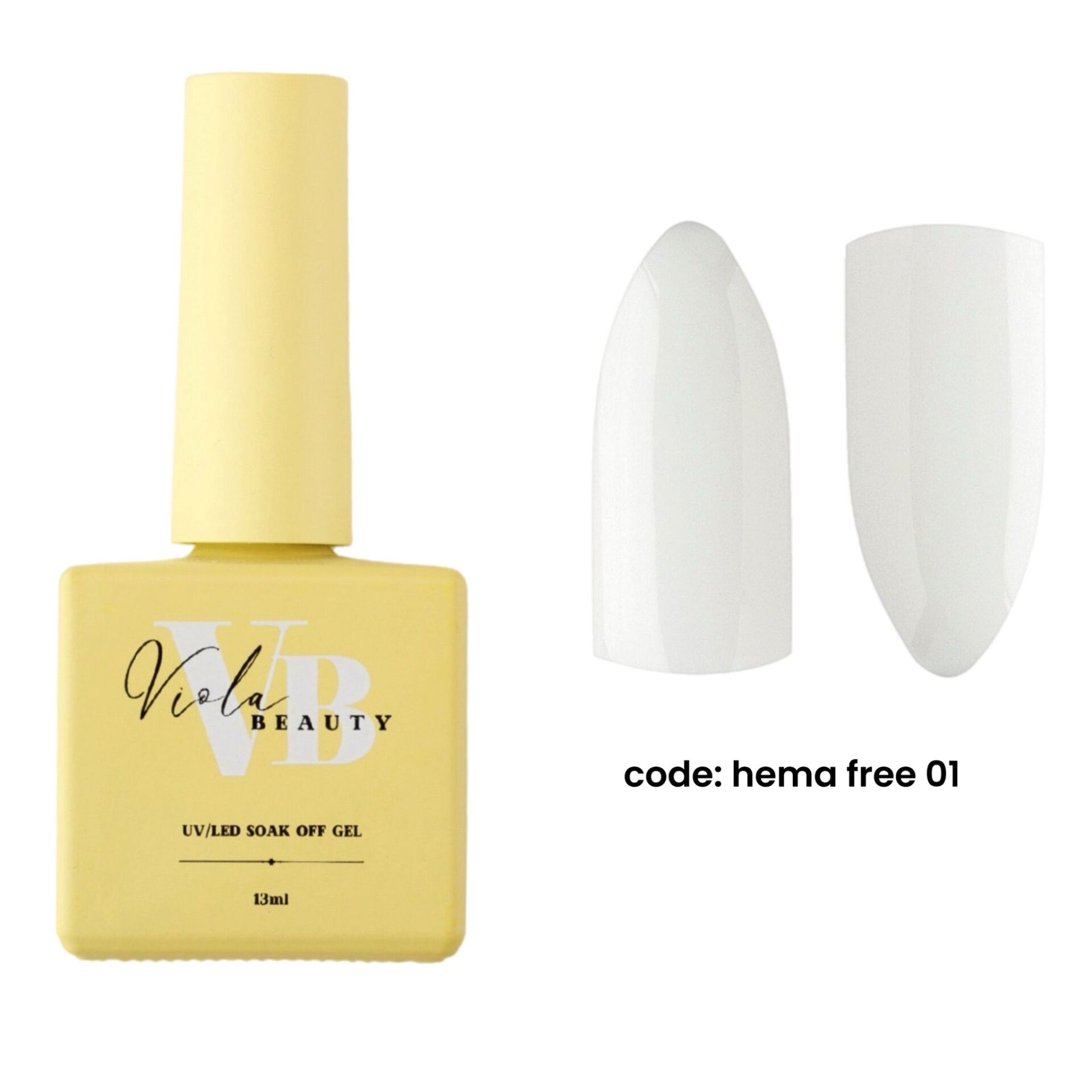 Hema Free 01 Base Coat  (Hema Maddesi İçermeyen Renkli base )