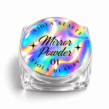 MIRROR POWDER #01 KROM TOZU-(ayna efekti veren beyaz krom toz)