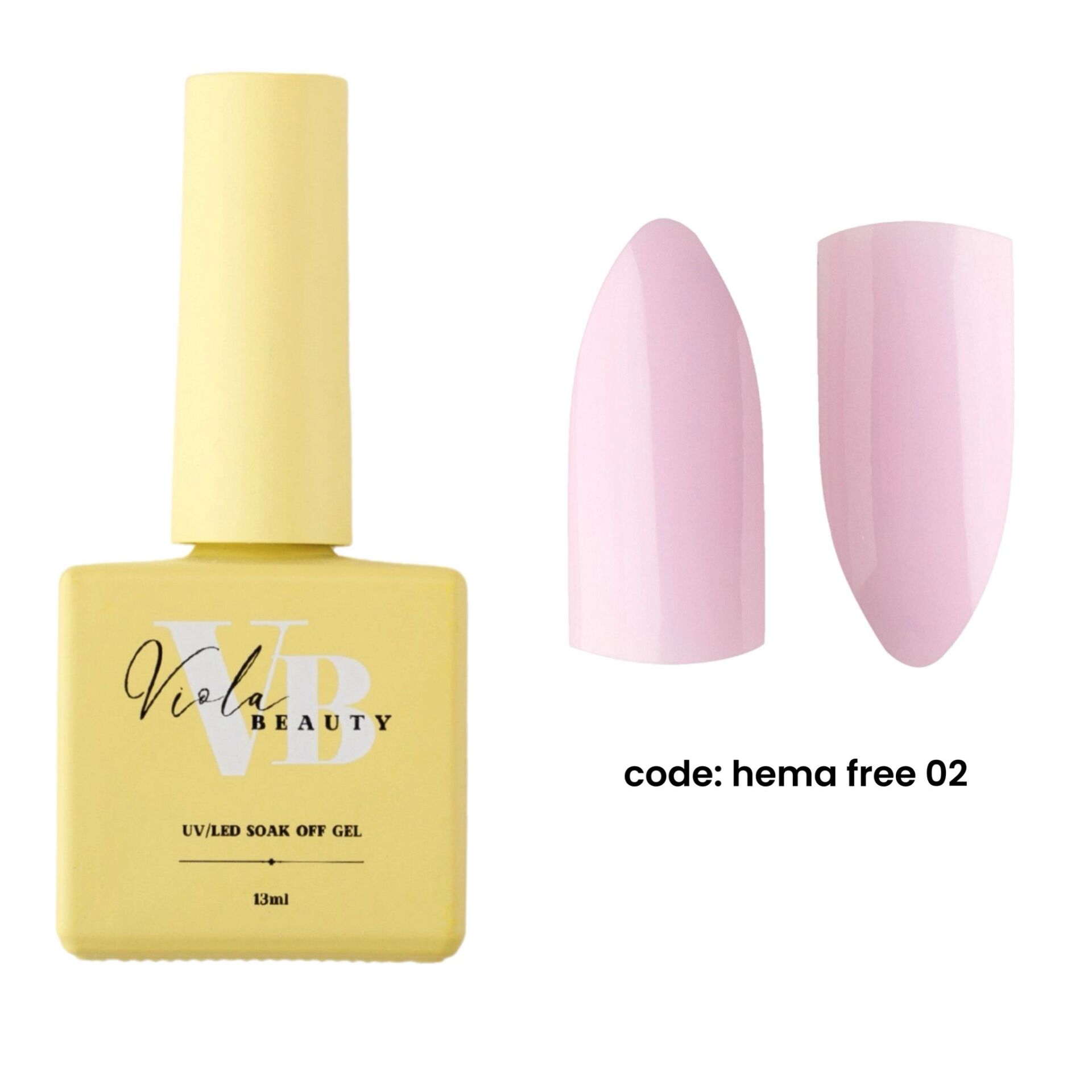 Hema Free 02 Base Coat  (Hema Maddesi İçermeyen Renkli base )