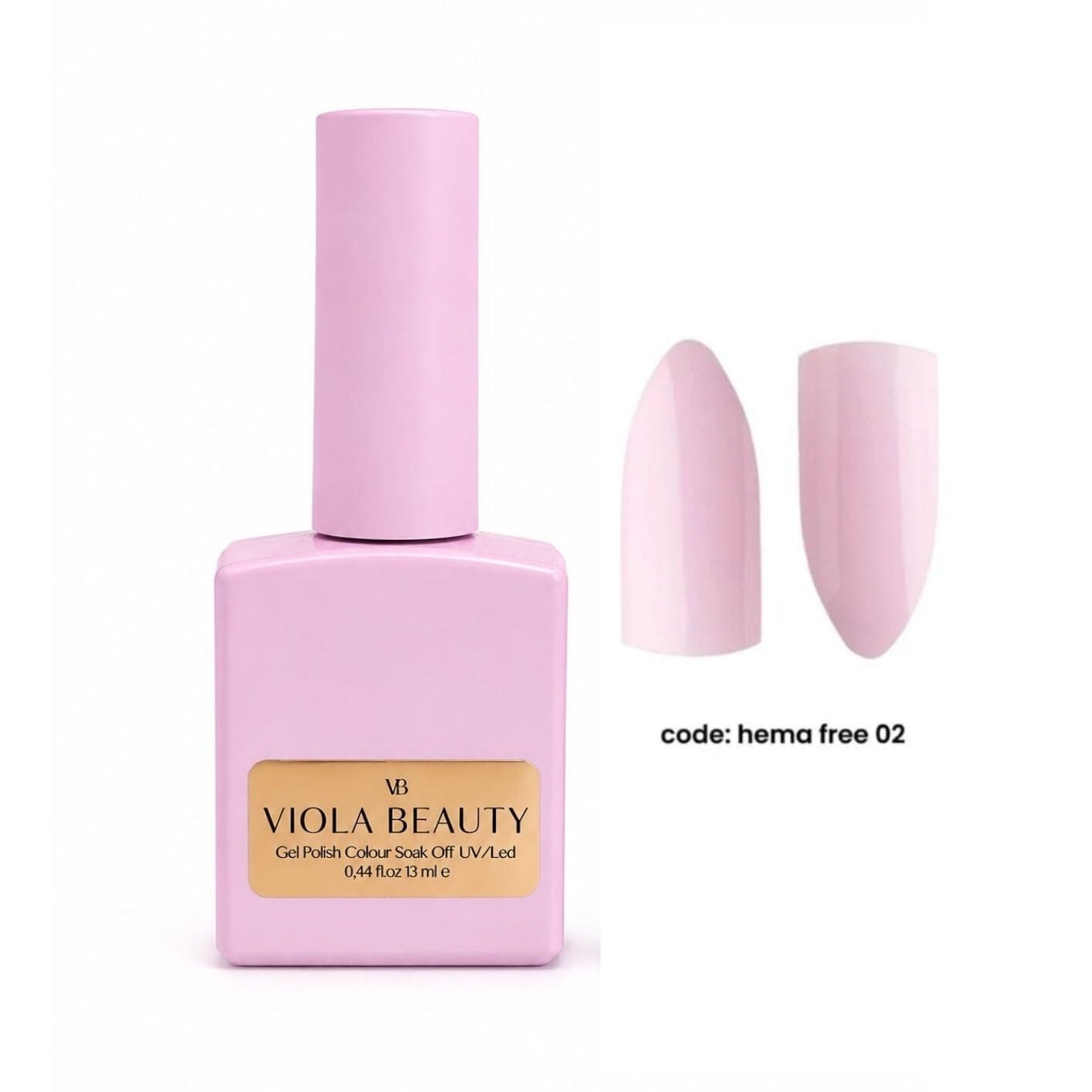 Hema Free 02 Base Coat  (Hema Maddesi İçermeyen Renkli base )-13ml