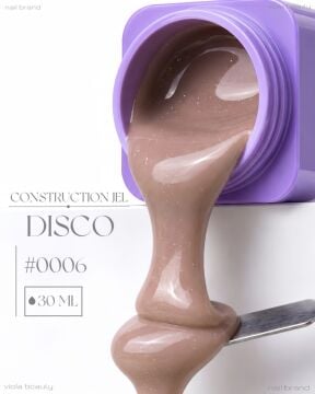 Construction Disco Jel #0006-Orta Akışkan Simli Jel