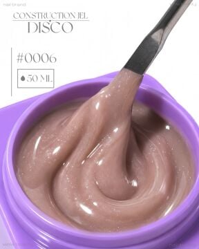 Construction Disco Jel #0006-Orta Akışkan Simli Jel