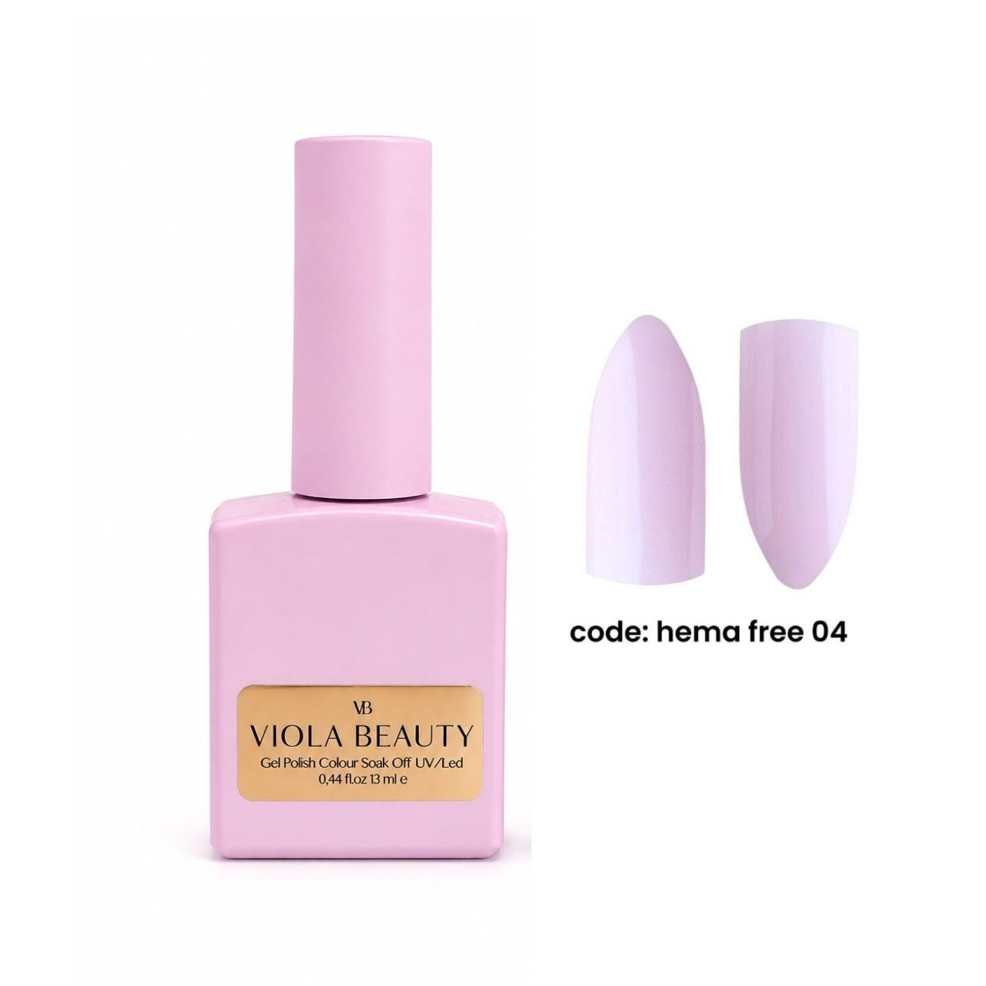 Hema Free 04 Base Coat  (Hema Maddesi İçermeyen Renkli base )-13ml