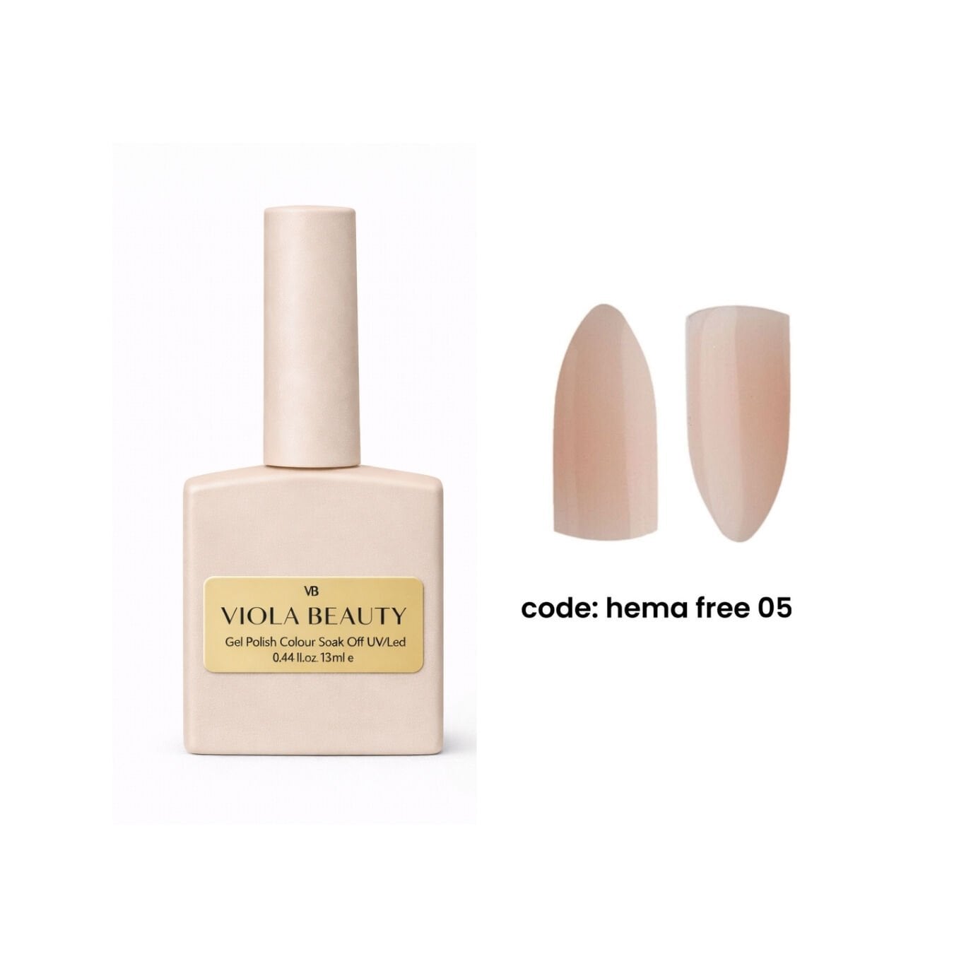 Hema Free 05 Base Coat  (Hema Maddesi İçermeyen Renkli base )-13ml