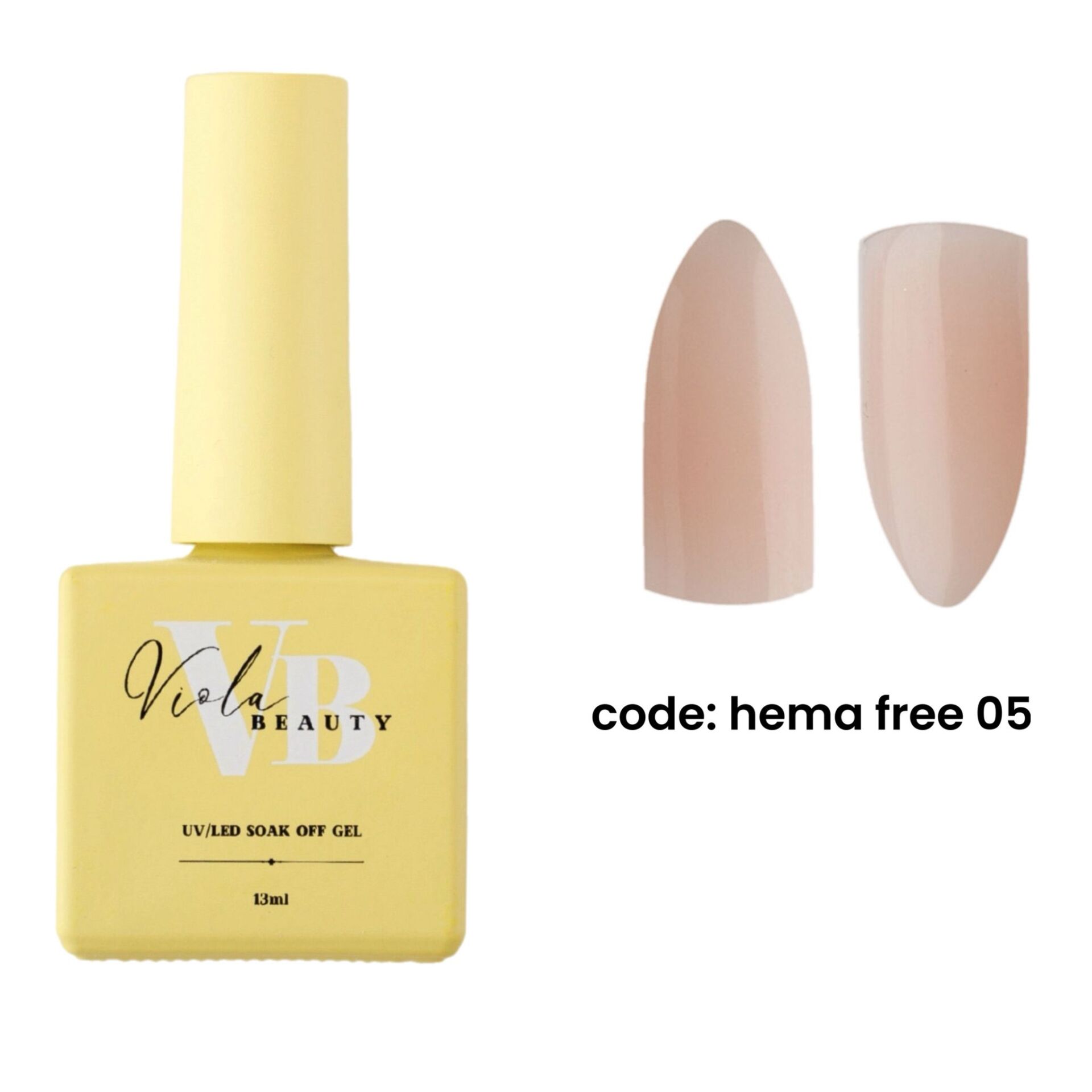 Hema Free 05 Base Coat  (Hema Maddesi İçermeyen Renkli base )