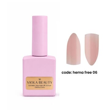 Hema Free 06 Base Coat  (Hema Maddesi İçermeyen Renkli base )-13ml