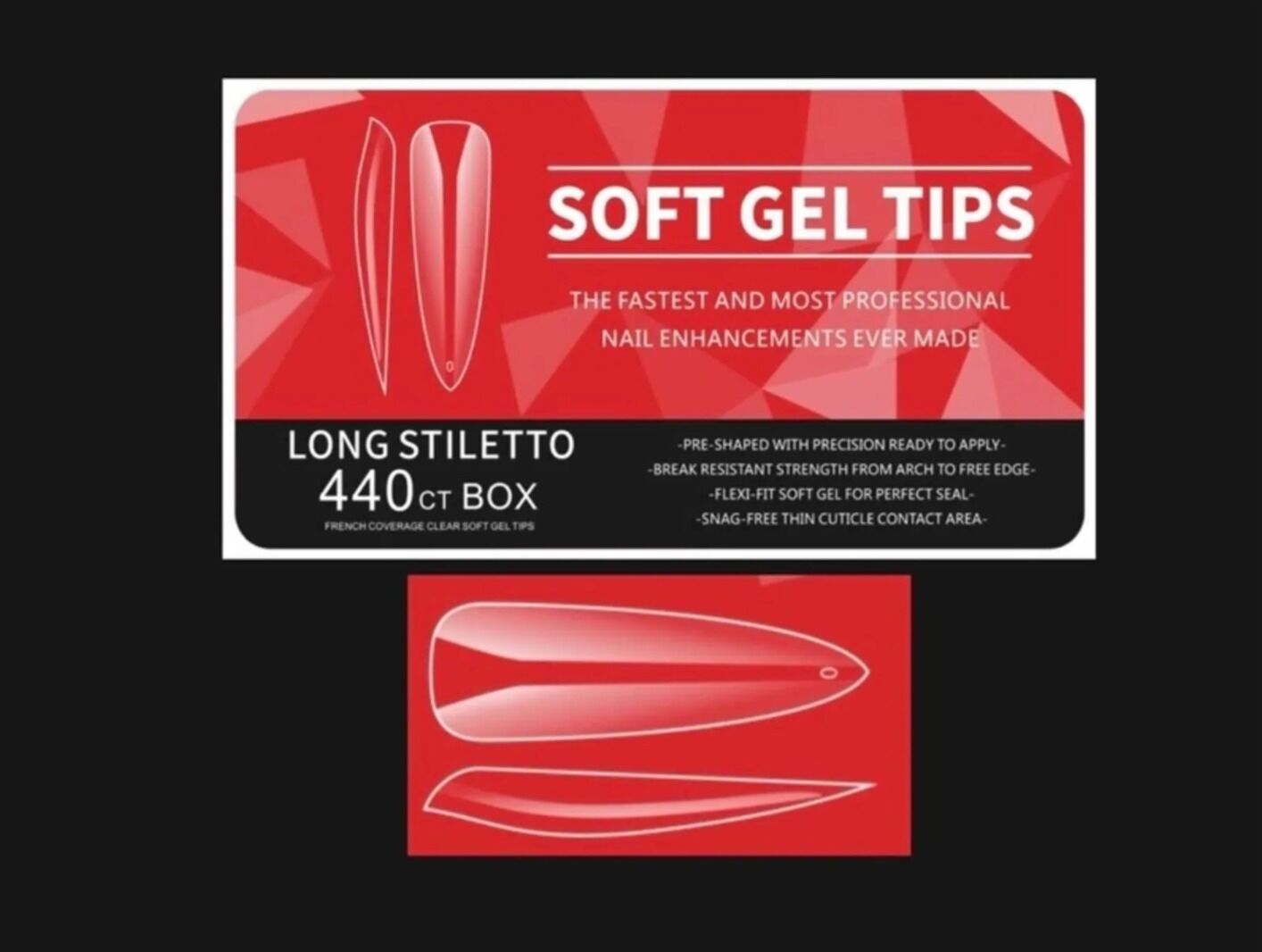 SOFT JEL TIPS LONG STILETTO