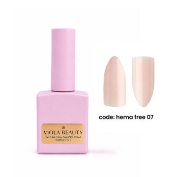 Hema Free 07 Base Coat  (Hema Maddesi İçermeyen Renkli base )-13ml