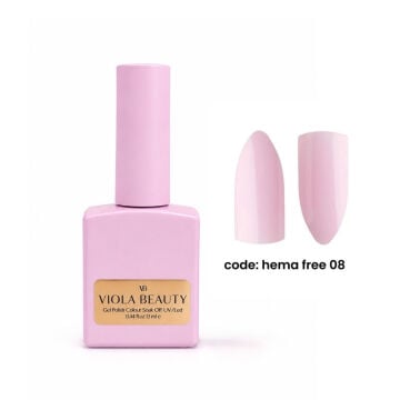 Hema Free 08  Base Coat  (Hema Maddesi İçermeyen Renkli base )-13ml