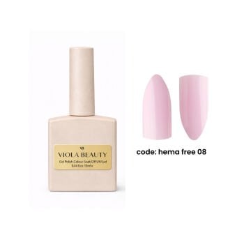 Hema Free 08  Base Coat  (Hema Maddesi İçermeyen Renkli base )-13ml
