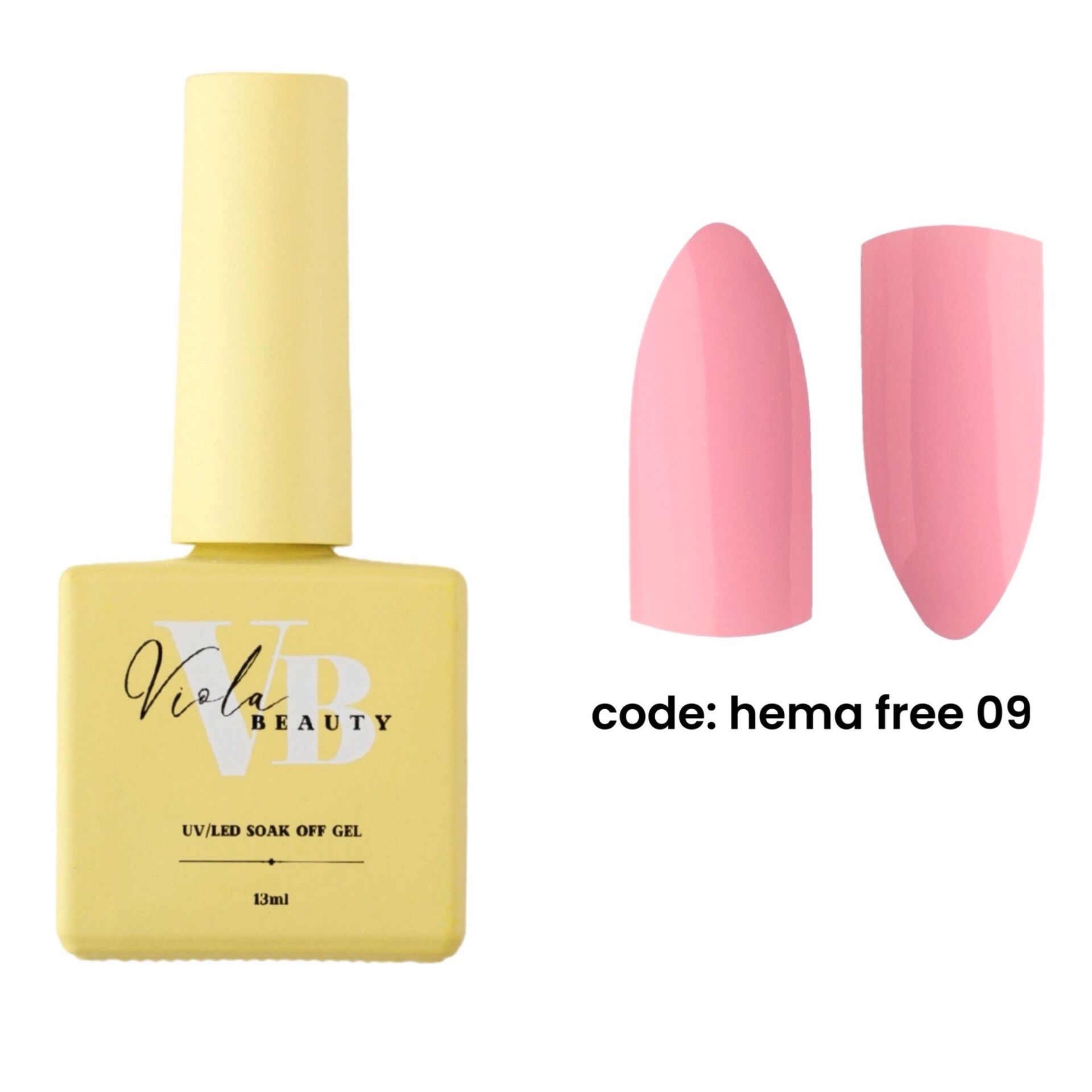 Hema Free 09  Base Coat  (Hema Maddesi İçermeyen Renkli base )