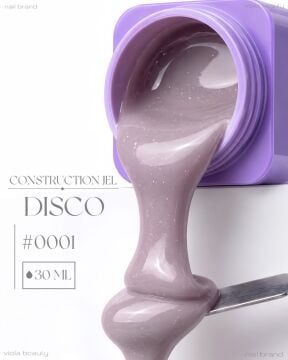 Construction Disco Jel #0001-Orta Akışkan Simli Jel