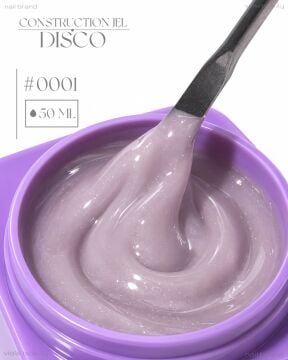 Construction Disco Jel #0001-Orta Akışkan Simli Jel