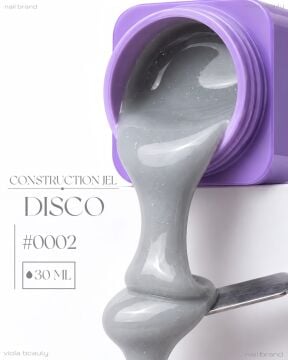Construction Disco Jel #0002-Orta Akışkan Simli Jel