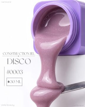Construction Disco Jel #0003-Orta Akışkan Simli Jel