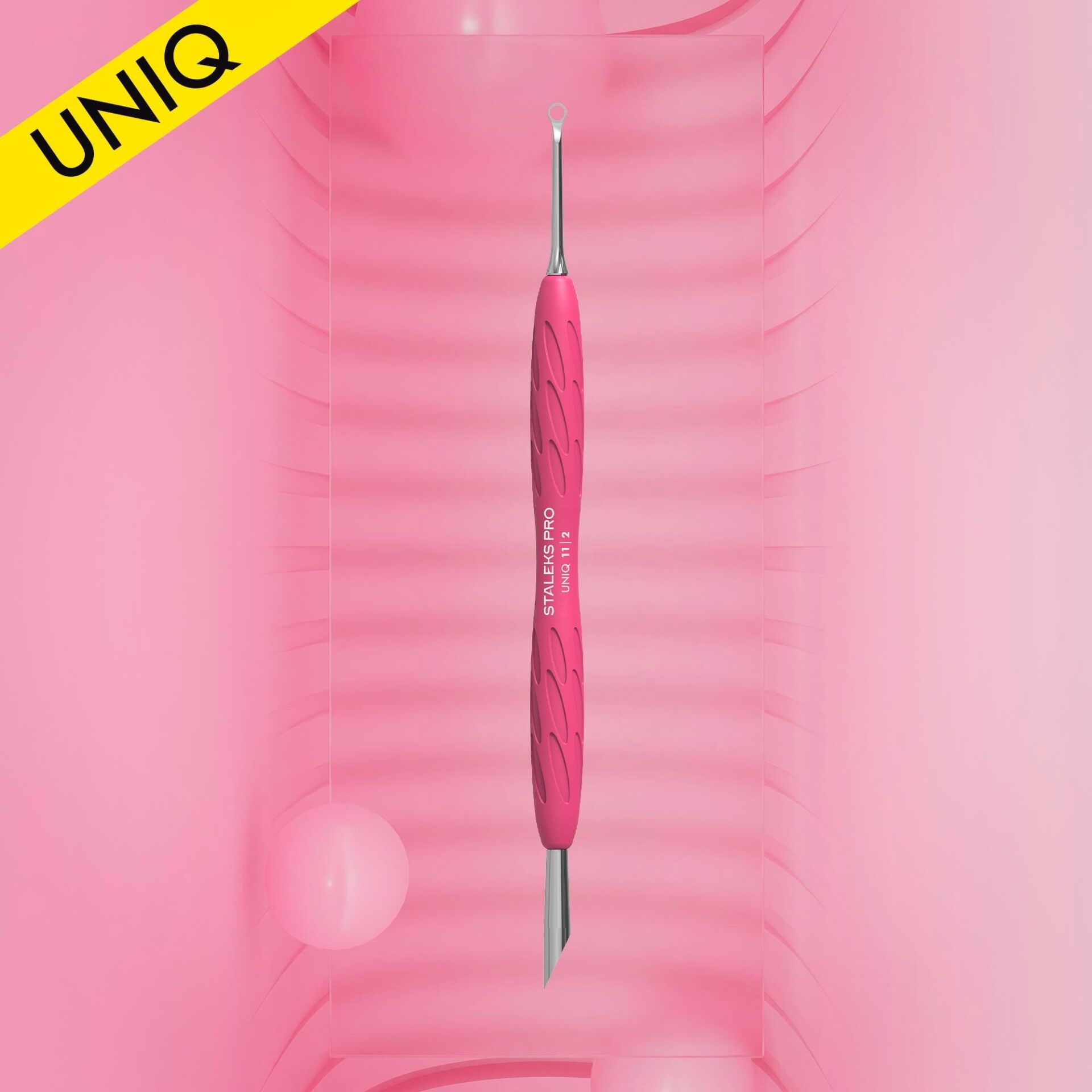 ''Gummy'' UNIQ 11 TYPE 2 Silikon Saplı Tırnak Eti İtici (Yamuk İtici + Halka)