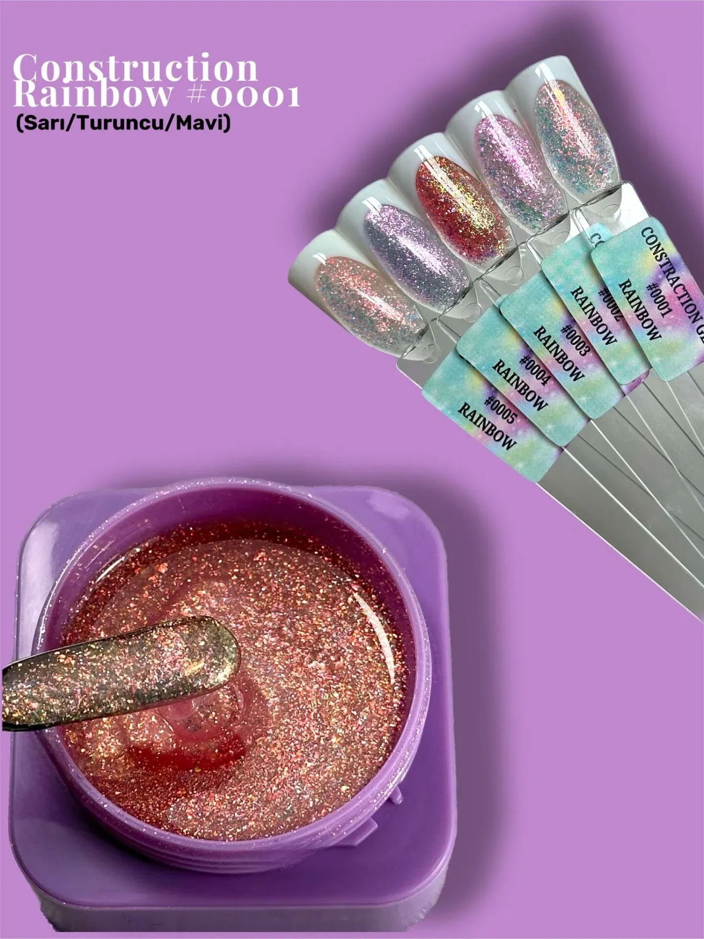Construction Rainbow #0001- Orta Akışkan Builder Jel