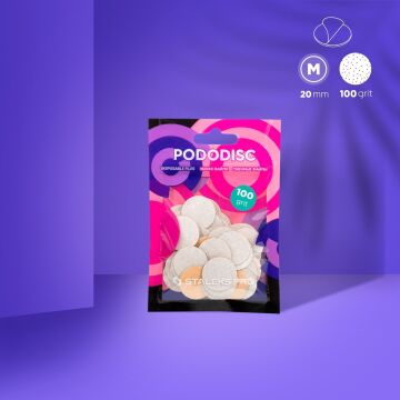 PODODISC STALEKS PRO M Pedikür Disk İçin Yedek Beyaz Törpüler (50 adet) 100