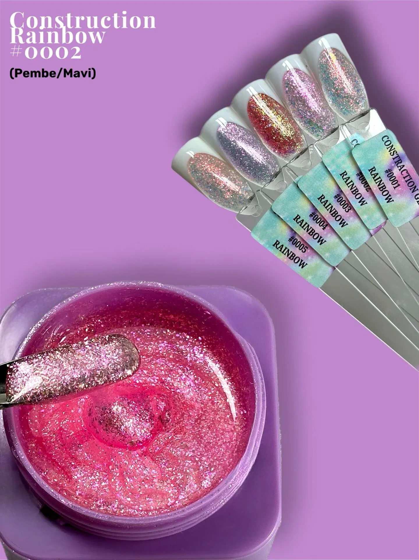 Construction Rainbow #0002- Orta Akışkan Builder Jel