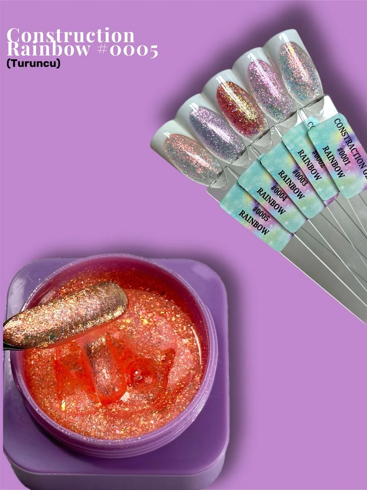 Construction Rainbow #0005- Orta Akışkan Builder Jel