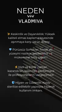 VladMiVa Orijinal Rus Elmas Freze Manikür Uç 244/021