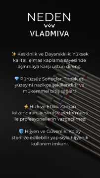 VladMiVa Orijinal Rus Elmas Freze Manikür Uç 243/023