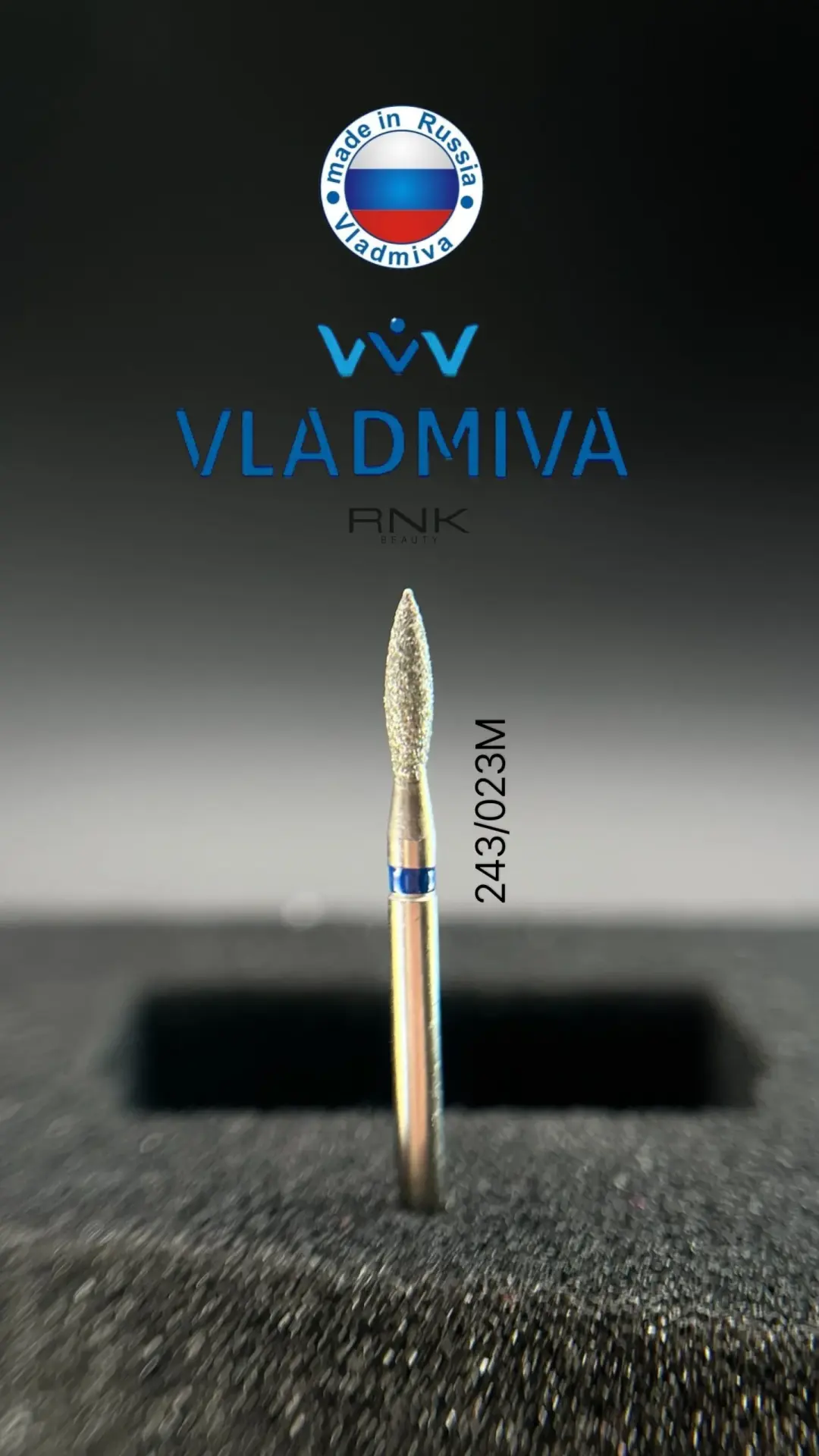 VladMiVa Orijinal Rus Elmas Freze Manikür Uç 243/023 MAVİ