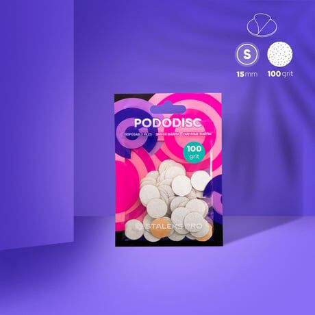 PODODISC STALEKS PRO S Pedikür Disk İçin Yedek Beyaz Törpüler (50 adet) 100