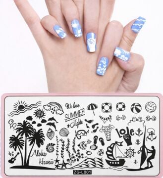 NAIL ART PLAKASI #019