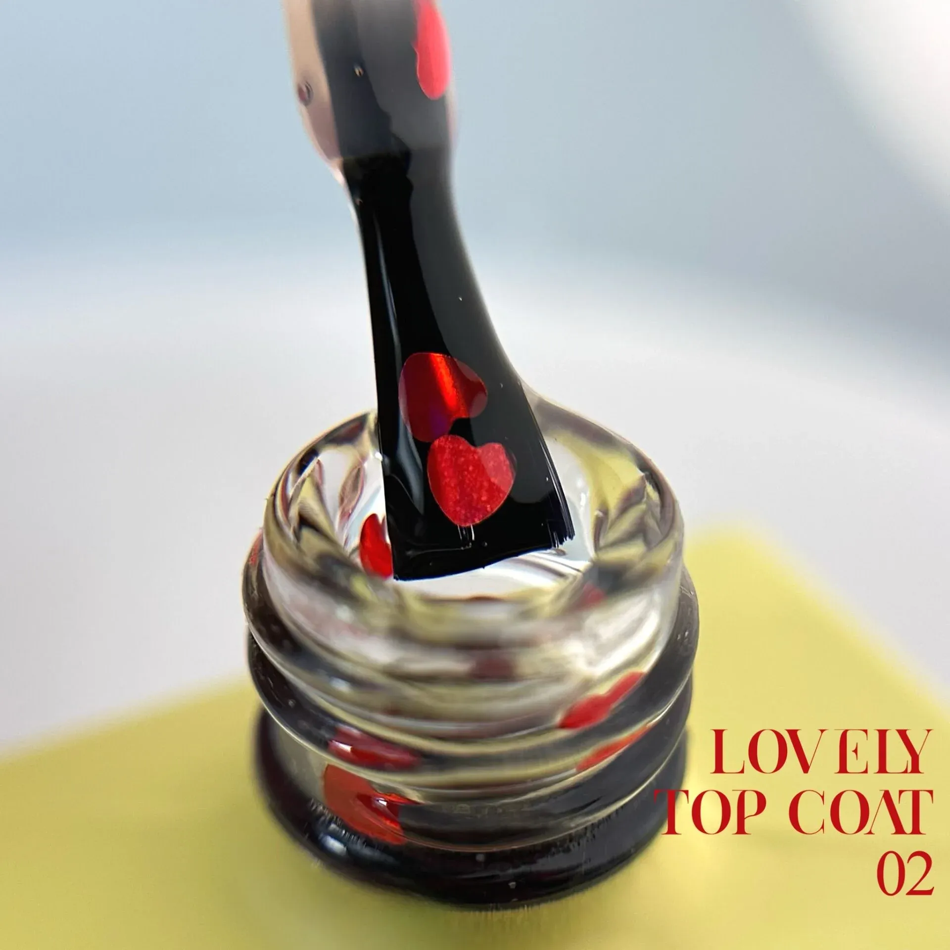 Lovely #002 Top Coat -13ml -Simli Top Coat