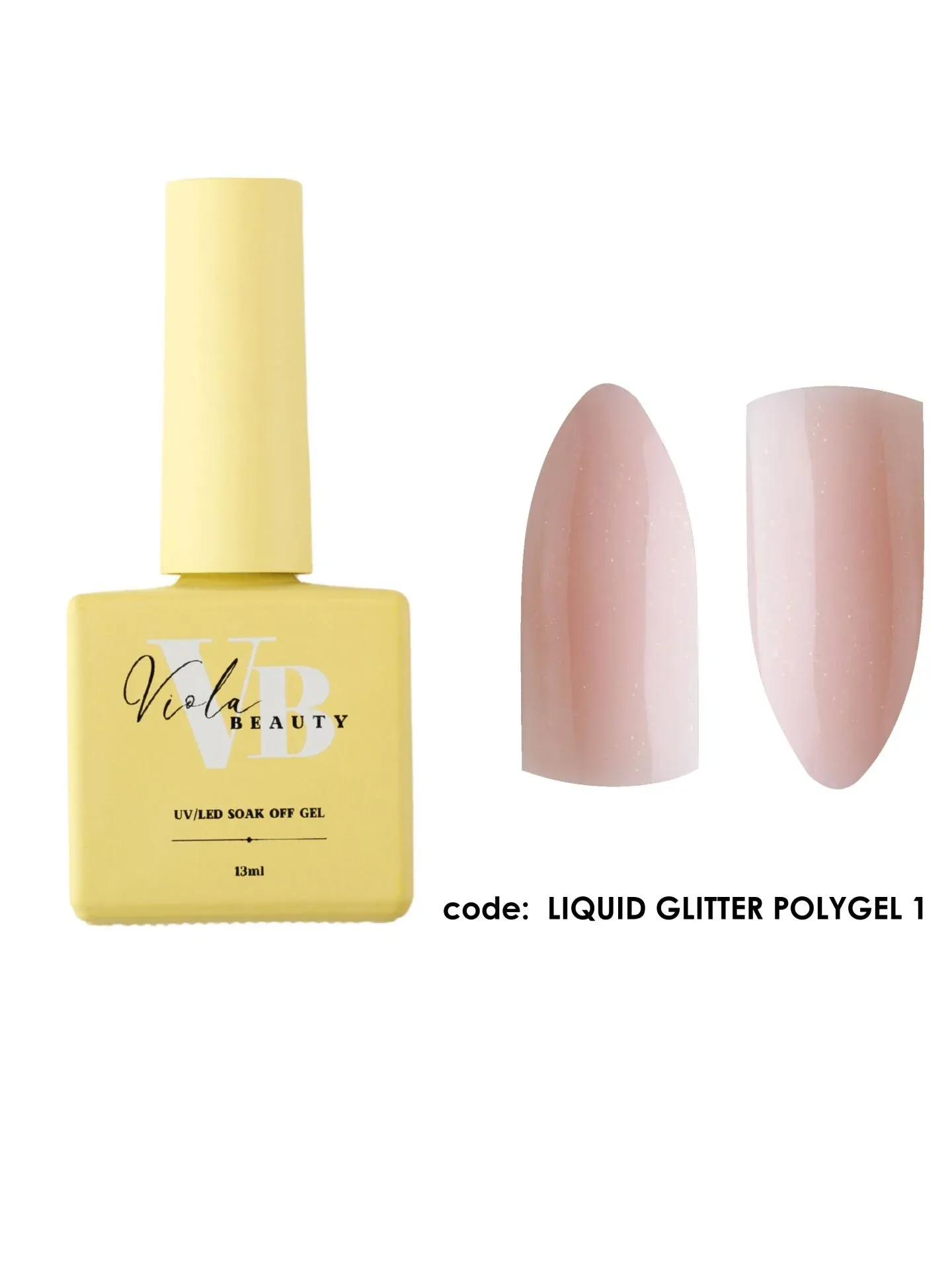 Liquid Poly Jel Glitter #0001 - Güçlendirme İçin Uygun Simli Jel-