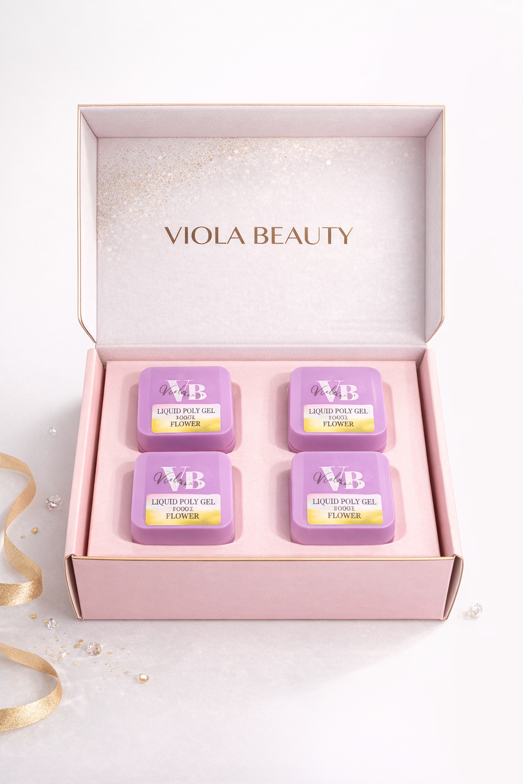 Liquid Poly Flower Jel Set #01 -28 ml ( Akışkan Kıvamlı Çiçekli Jel )