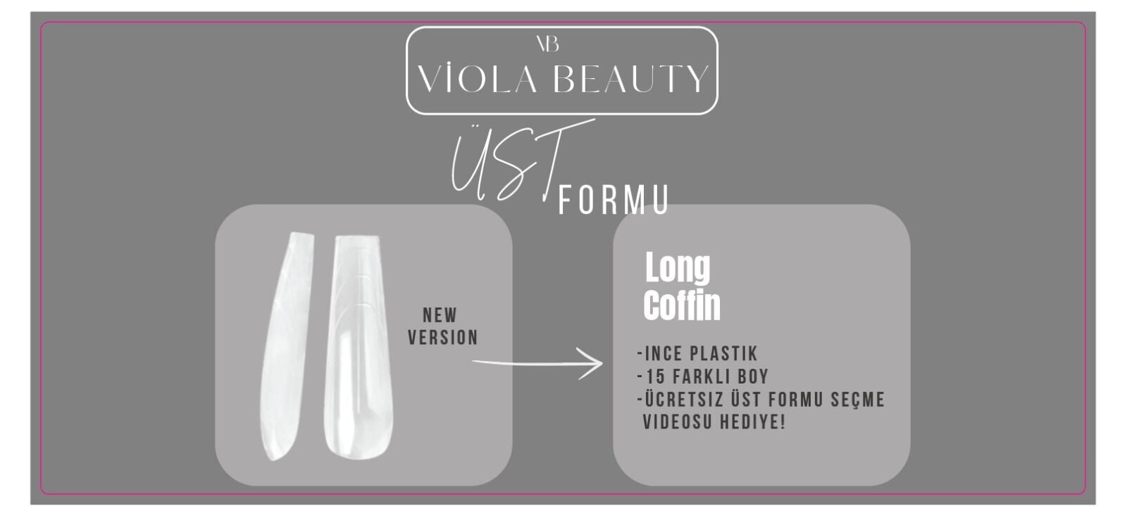 VIOLA ÜST FORMU- LONG COFFIN