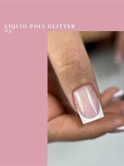 Liquid Poly Jel Glitter #0003- Güçlendirme İçin Uygun Simli Jel-