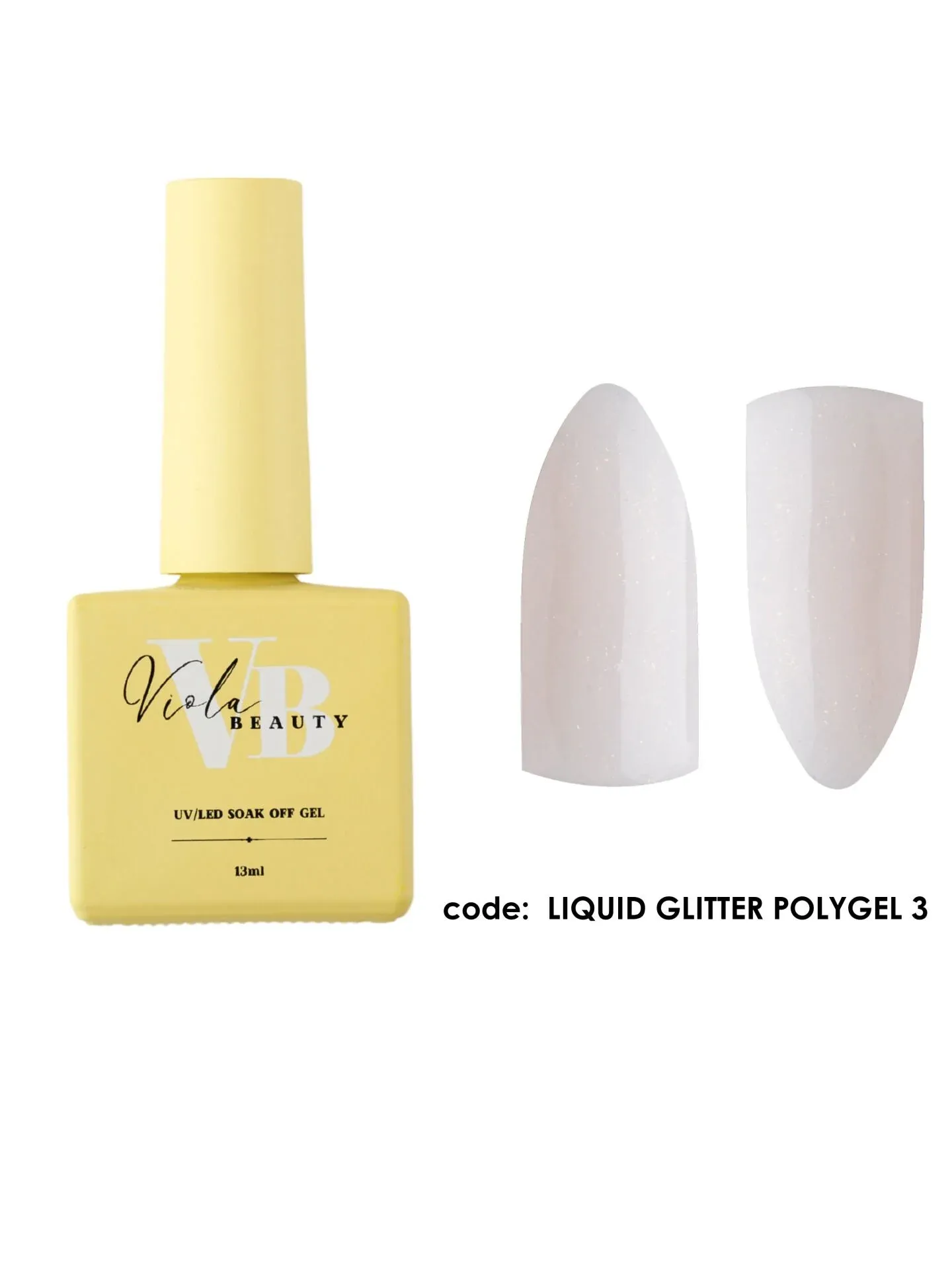 Liquid Poly Jel Glitter #0003- Güçlendirme İçin Uygun Simli Jel-