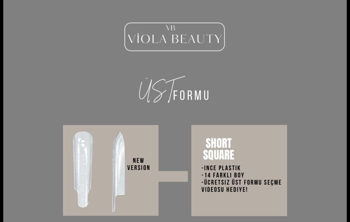 VIOLA ÜST FORMU- SHORT SQUARE