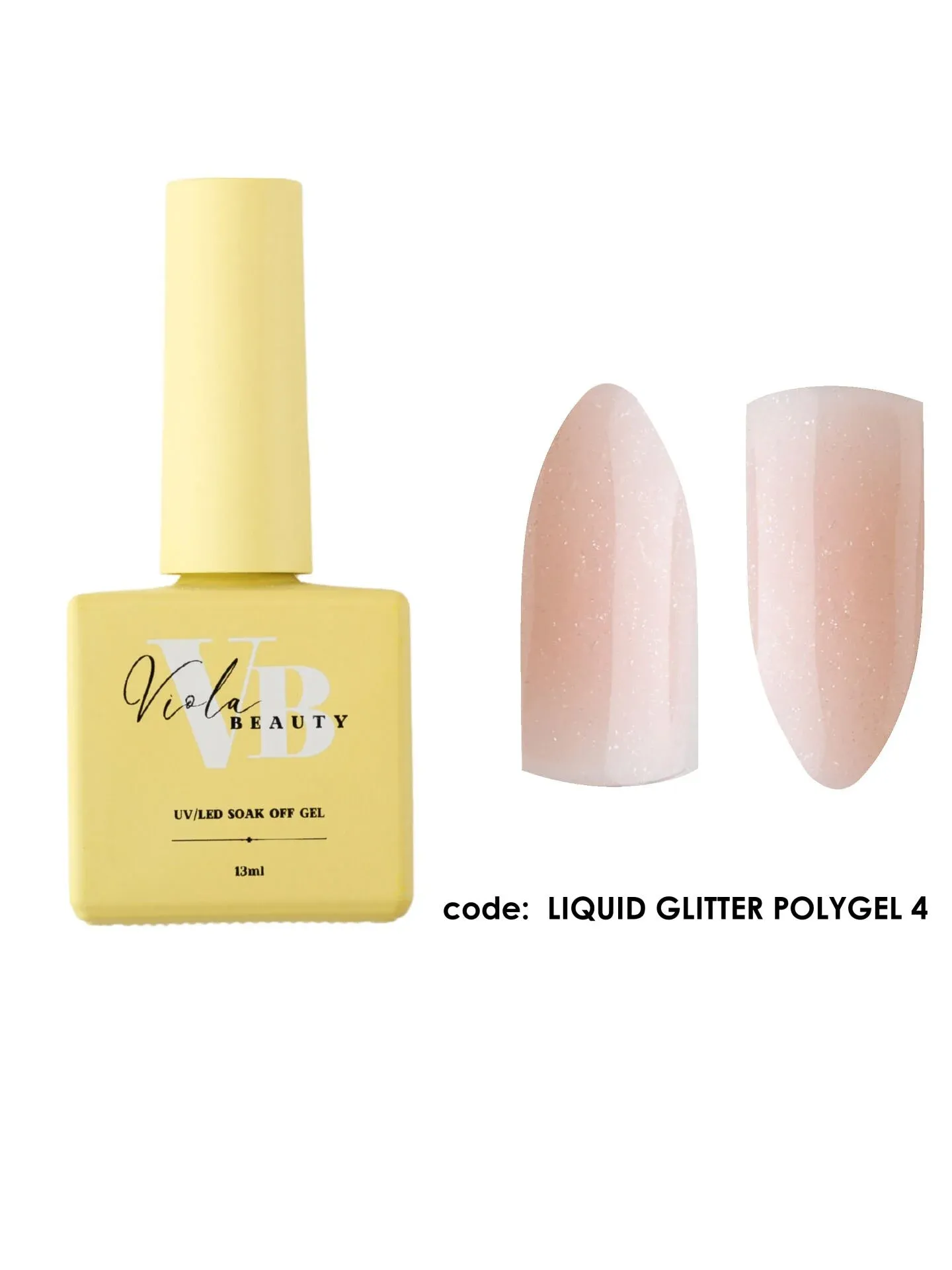 Liquid Poly Jel Glitter #0004- Güçlendirme İçin Uygun Simli Jel-