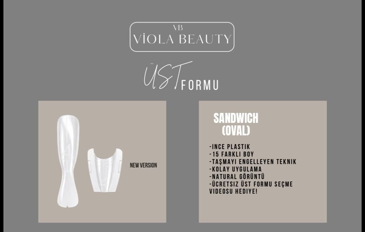 VIOLA ÜST FORMU- SANDWICH OVAL