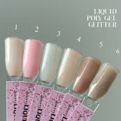Liquid Poly Jel Glitter #0006 - Güçlendirme İçin Uygun Simli Jel